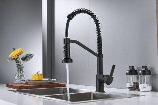 Смеситель для кухни Shevanik S963H чёрный